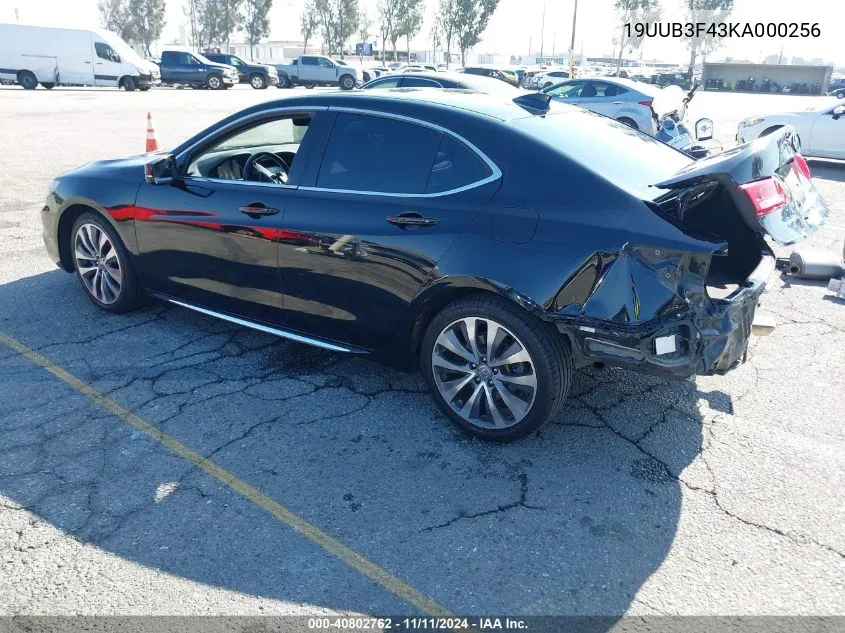 2019 Acura Tlx Tech Pkg VIN: 19UUB3F43KA000256 Lot: 40802762