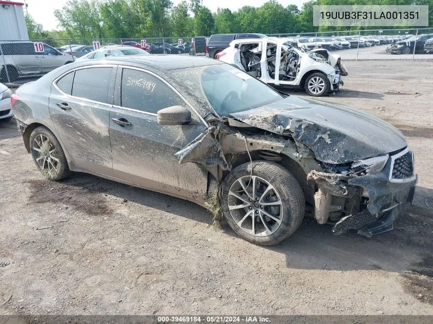 2020 Acura Tlx Standard VIN: 19UUB3F31LA001351 Lot: 39469184