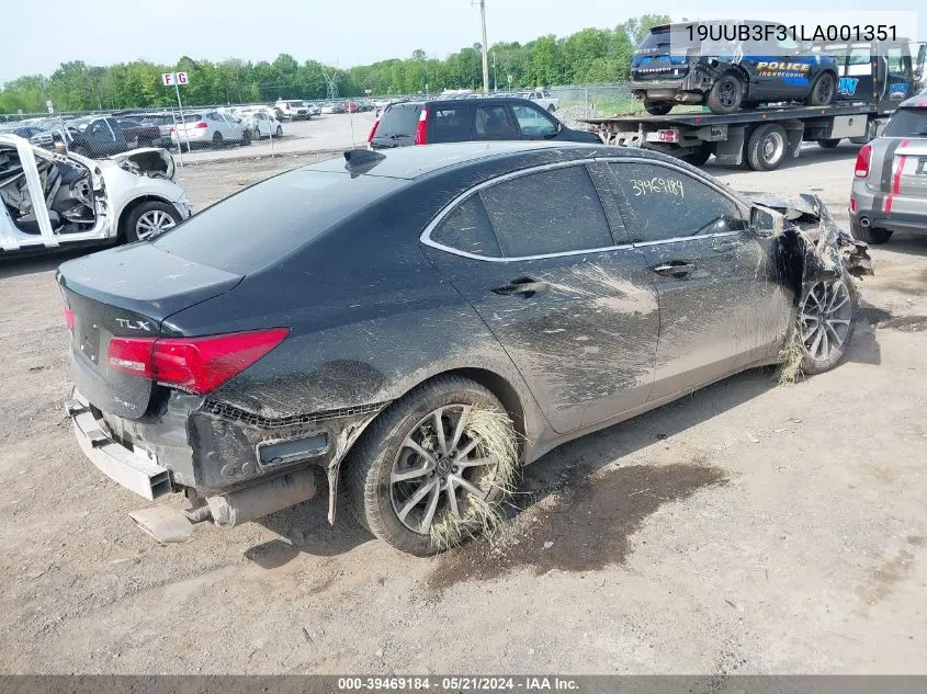 2020 Acura Tlx Standard VIN: 19UUB3F31LA001351 Lot: 39469184