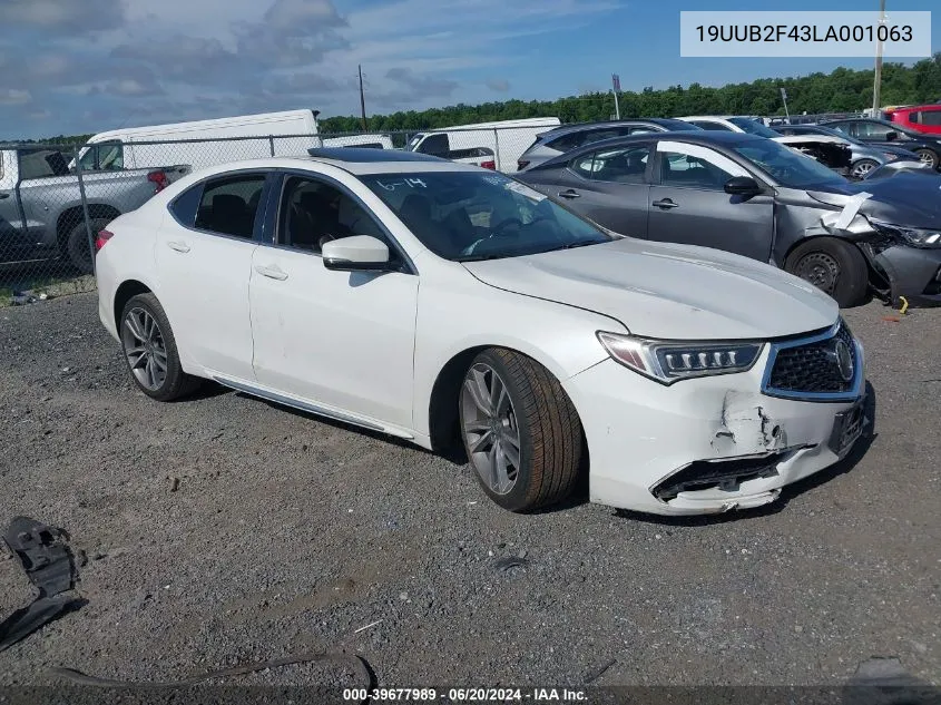 2020 Acura Tlx Tech Package VIN: 19UUB2F43LA001063 Lot: 39677989