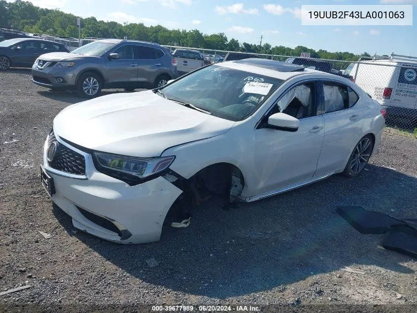 2020 Acura Tlx Tech Package VIN: 19UUB2F43LA001063 Lot: 39677989