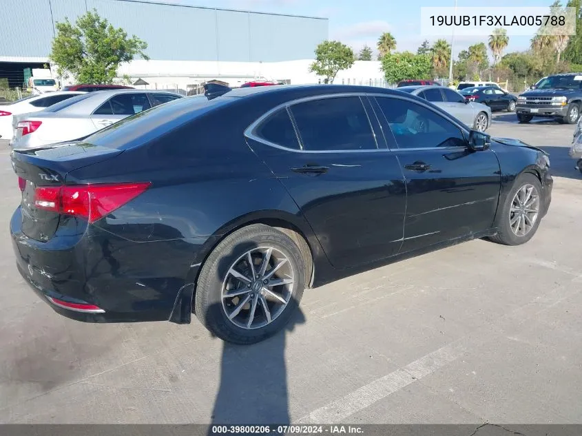 2020 Acura Tlx Standard VIN: 19UUB1F3XLA005788 Lot: 39800206