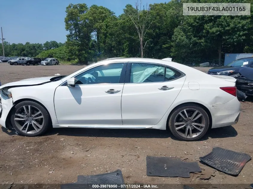 2020 Acura Tlx Tech Package VIN: 19UUB3F43LA001165 Lot: 39876950