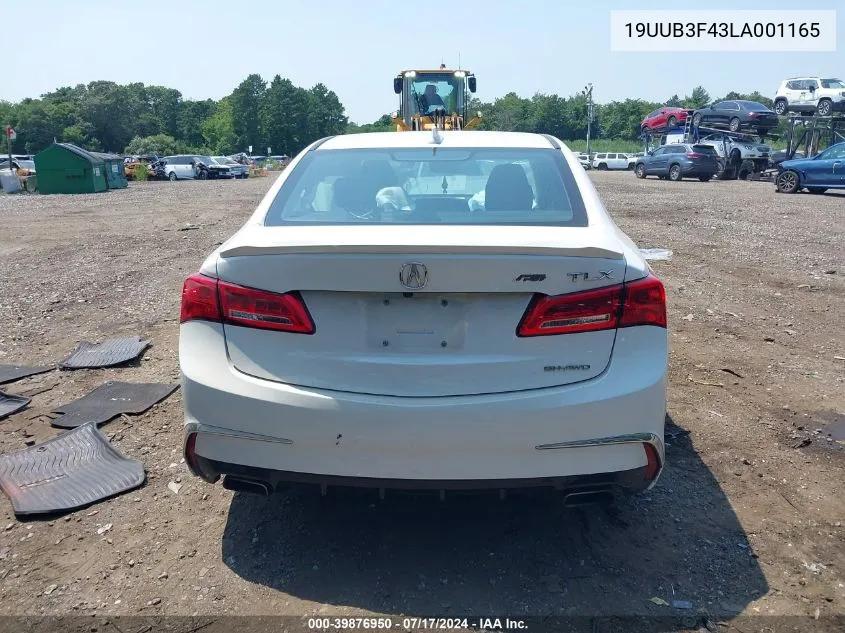 2020 Acura Tlx Tech Package VIN: 19UUB3F43LA001165 Lot: 39876950