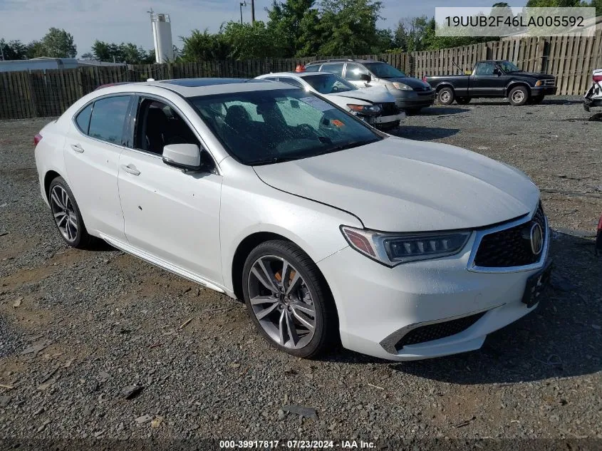 2020 Acura Tlx Tech Package VIN: 19UUB2F46LA005592 Lot: 39917817