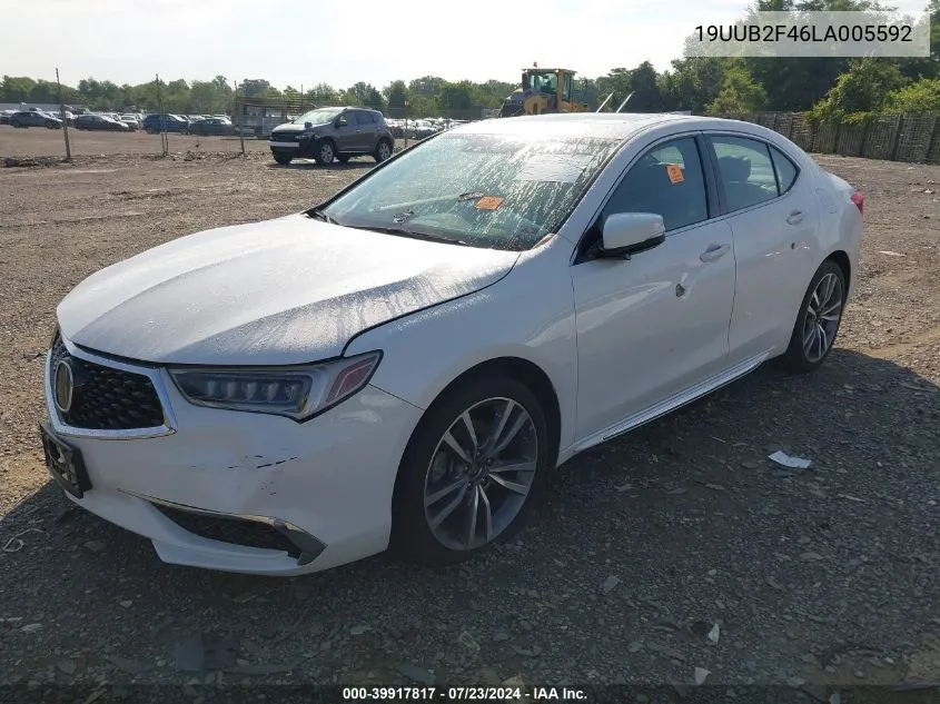 2020 Acura Tlx Tech Package VIN: 19UUB2F46LA005592 Lot: 39917817