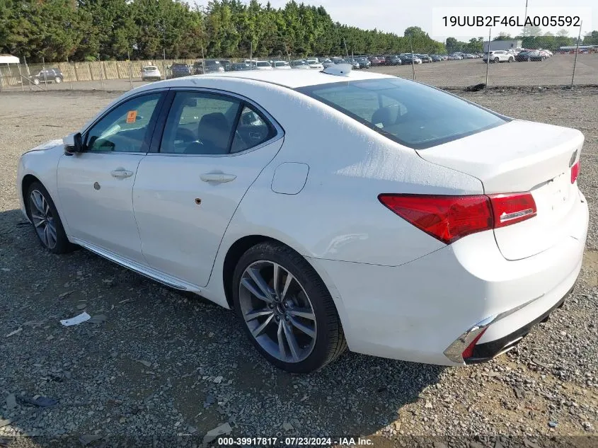 2020 Acura Tlx Tech Package VIN: 19UUB2F46LA005592 Lot: 39917817