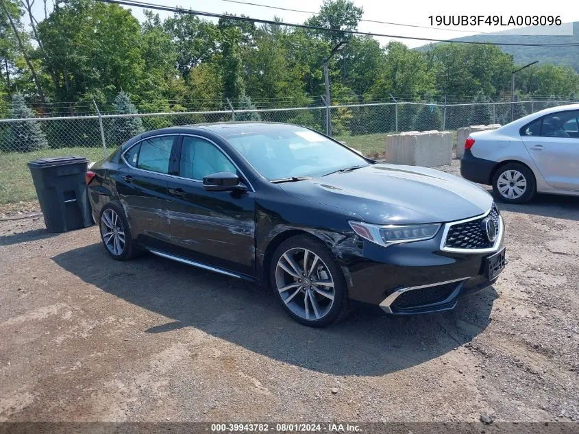 2020 Acura Tlx Tech Package VIN: 19UUB3F49LA003096 Lot: 39943782