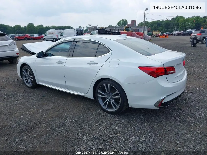 2020 Acura Tlx Tech Package VIN: 19UUB3F45LA001586 Lot: 39974491