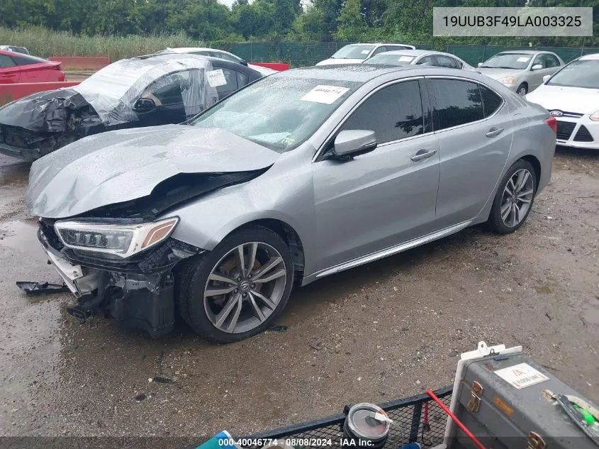 2020 Acura Tlx Tech Package VIN: 19UUB3F49LA003325 Lot: 40046774