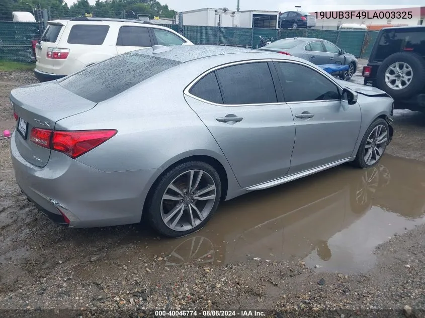 2020 Acura Tlx Tech Package VIN: 19UUB3F49LA003325 Lot: 40046774