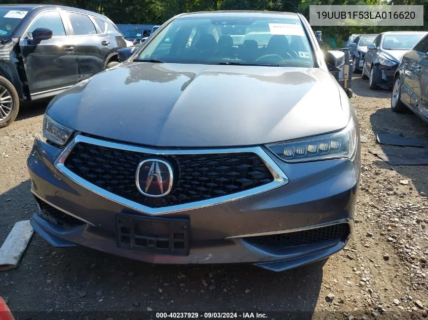 2020 Acura Tlx Tech Package VIN: 19UUB1F53LA016620 Lot: 40237929