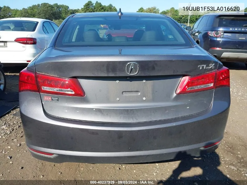 2020 Acura Tlx Tech Package VIN: 19UUB1F53LA016620 Lot: 40237929