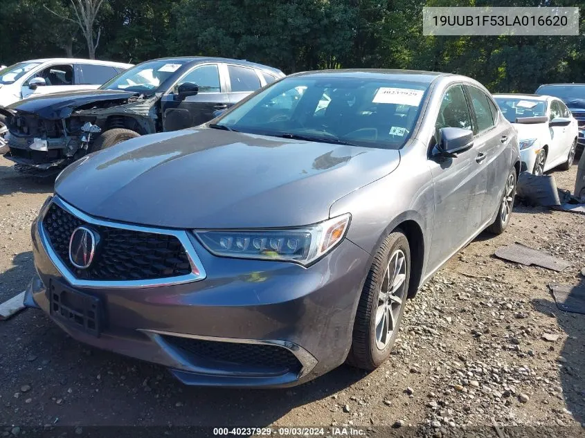 2020 Acura Tlx Tech Package VIN: 19UUB1F53LA016620 Lot: 40237929