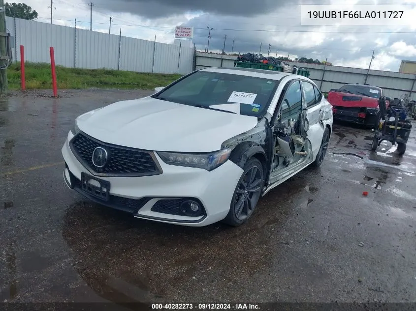 2020 Acura Tlx Technology/A-Spec VIN: 19UUB1F66LA011727 Lot: 40282273