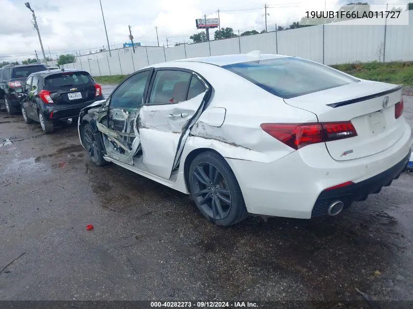 2020 Acura Tlx Technology/A-Spec VIN: 19UUB1F66LA011727 Lot: 40282273