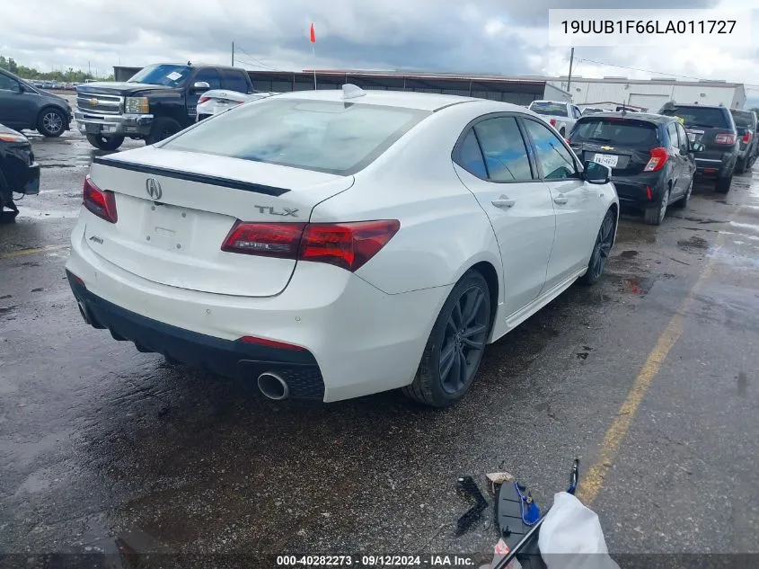 2020 Acura Tlx Technology/A-Spec VIN: 19UUB1F66LA011727 Lot: 40282273