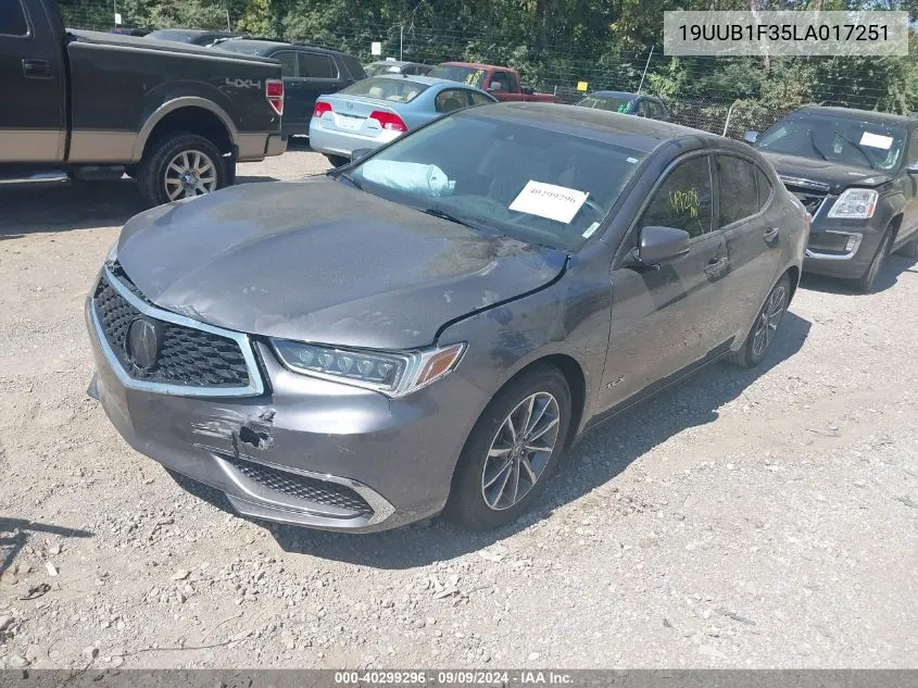 2020 Acura Tlx Standard VIN: 19UUB1F35LA017251 Lot: 40299296