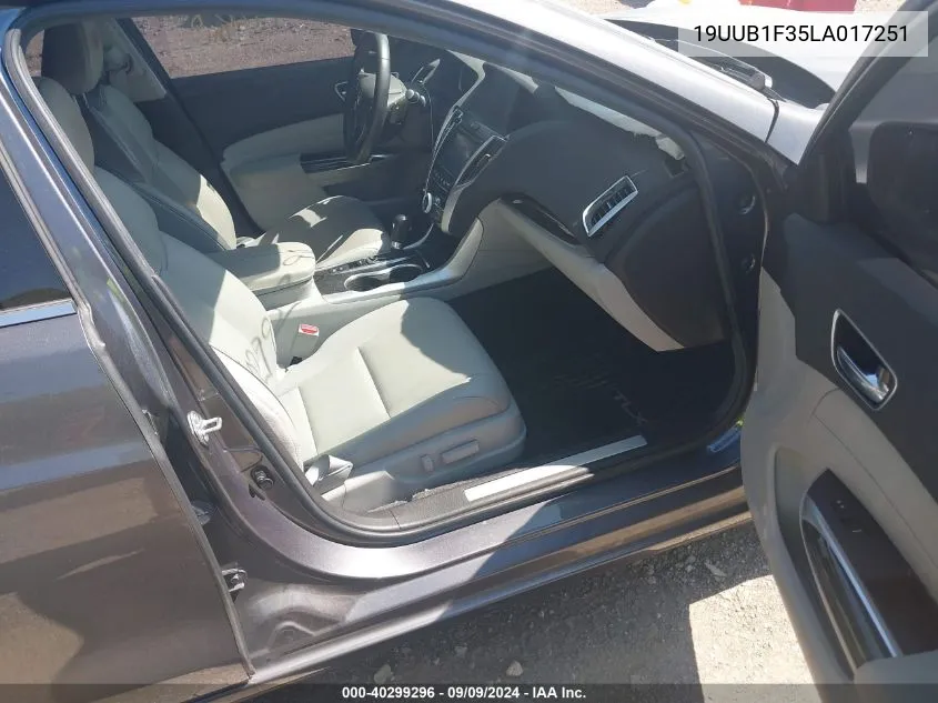 2020 Acura Tlx Standard VIN: 19UUB1F35LA017251 Lot: 40299296