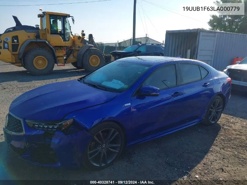 2020 Acura Tlx Technology/A-Spec VIN: 19UUB1F63LA000779 Lot: 40328741