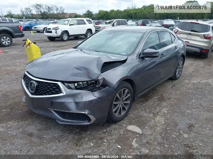 2020 Acura Tlx Tech Package VIN: 19UUB1F50LA000875 Lot: 40455868