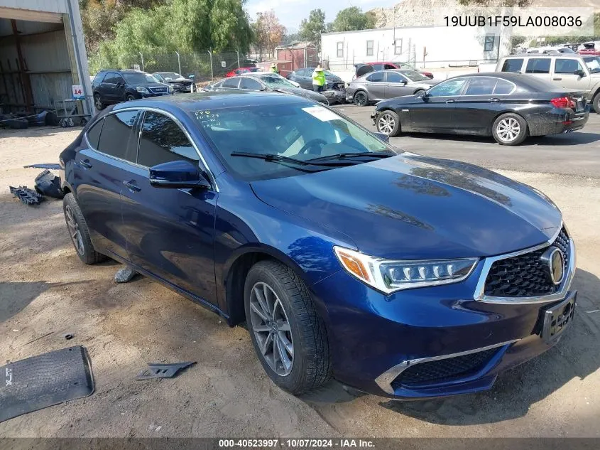 2020 Acura Tlx Tech Package VIN: 19UUB1F59LA008036 Lot: 40523997