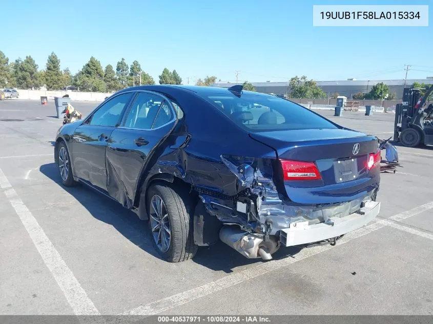 2020 Acura Tlx Tech Package VIN: 19UUB1F58LA015334 Lot: 40537971