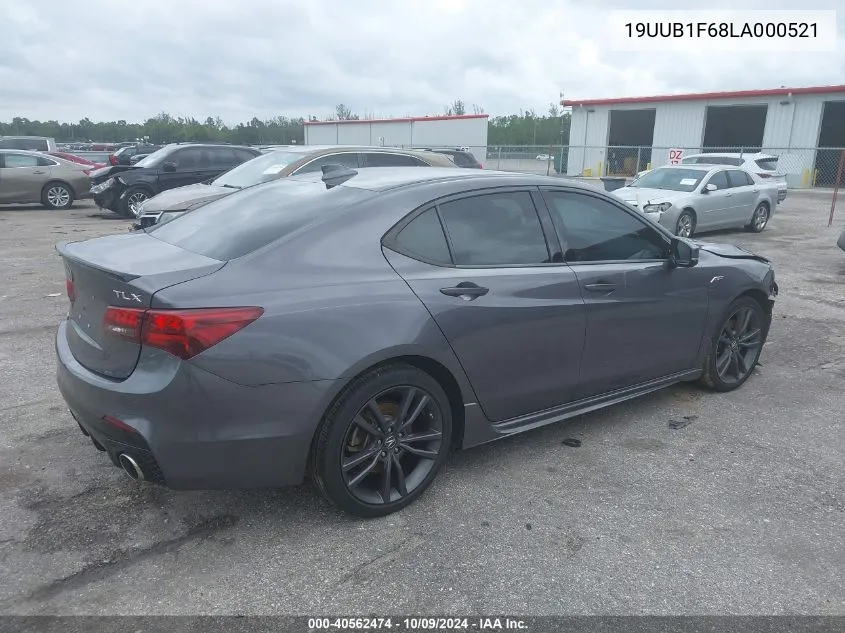 2020 Acura Tlx A-Spec/A-Spec W/Red Leather VIN: 19UUB1F68LA000521 Lot: 40562474