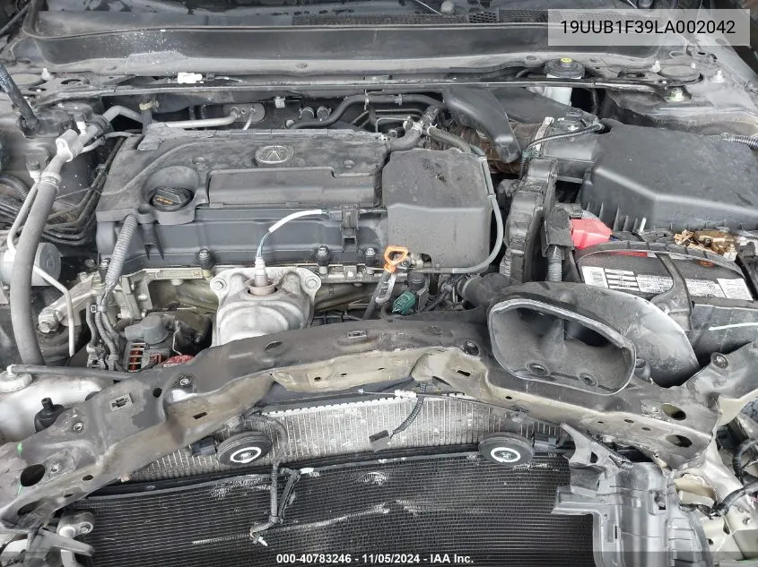 2020 Acura Tlx Standard VIN: 19UUB1F39LA002042 Lot: 40783246