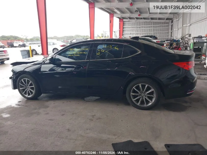 2020 Acura Tlx Standard VIN: 19UUB1F39LA002042 Lot: 40783246