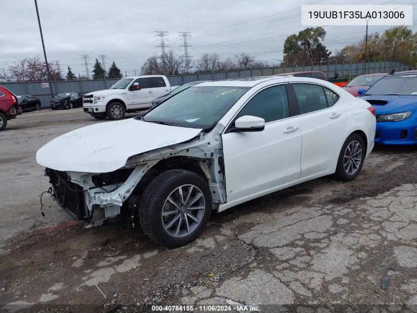 2020 Acura Tlx Standard VIN: 19UUB1F35LA013006 Lot: 40784155