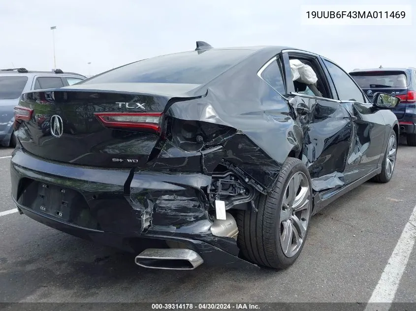 19UUB6F43MA011469 2021 Acura Tlx Technology Package