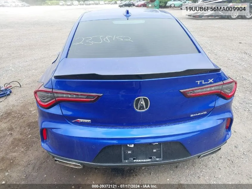 2021 Acura Tlx A-Spec Package VIN: 19UUB6F56MA009904 Lot: 39372121