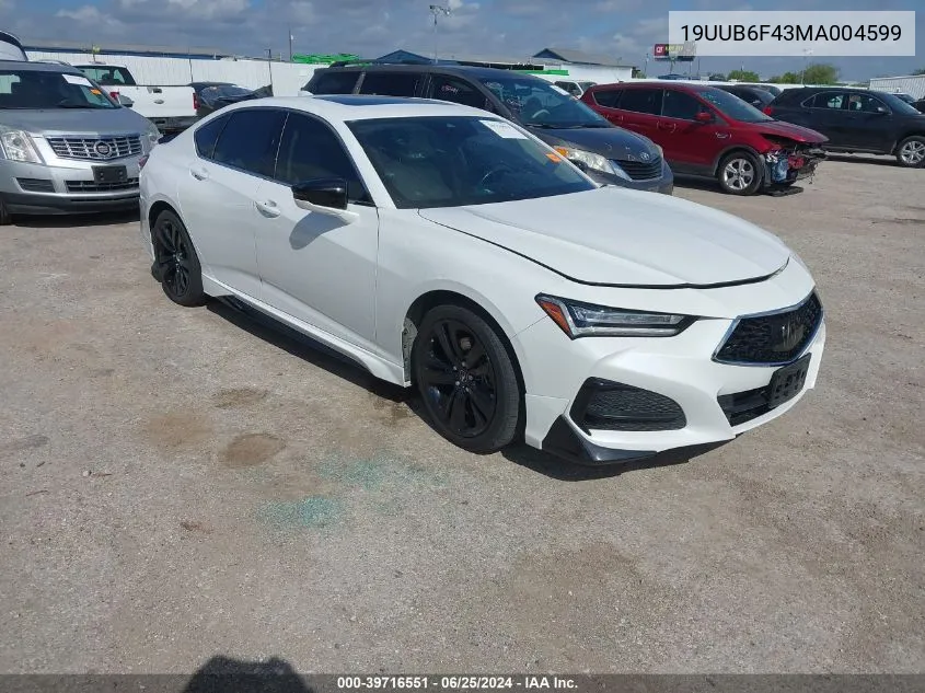 19UUB6F43MA004599 2021 Acura Tlx Technology Package