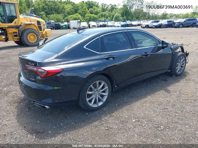 19UUB6F39MA003691 2021 Acura Tlx Standard