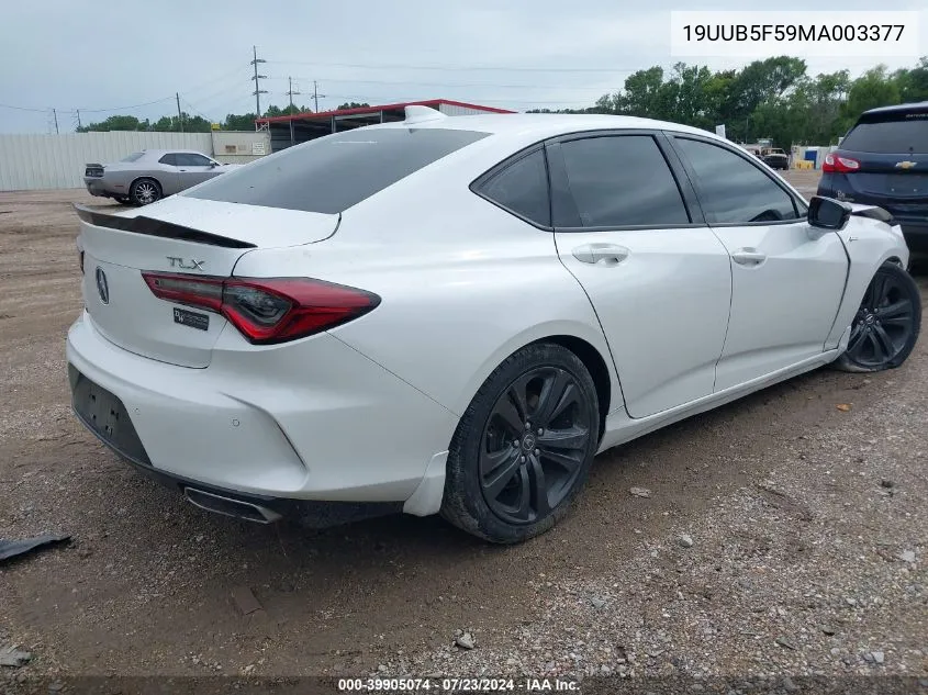 19UUB5F59MA003377 2021 Acura Tlx A-Spec Package