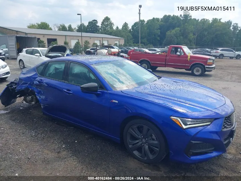 2021 Acura Tlx A-Spec Package VIN: 19UUB5F5XMA015411 Lot: 40162484