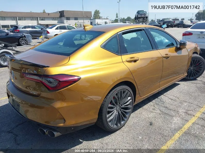 19UUB7F07MA001742 2021 Acura Tlx Type S