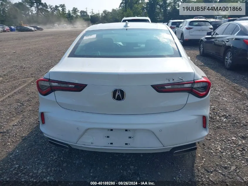 2021 Acura Tlx Technology Package VIN: 19UUB5F44MA001866 Lot: 40189280