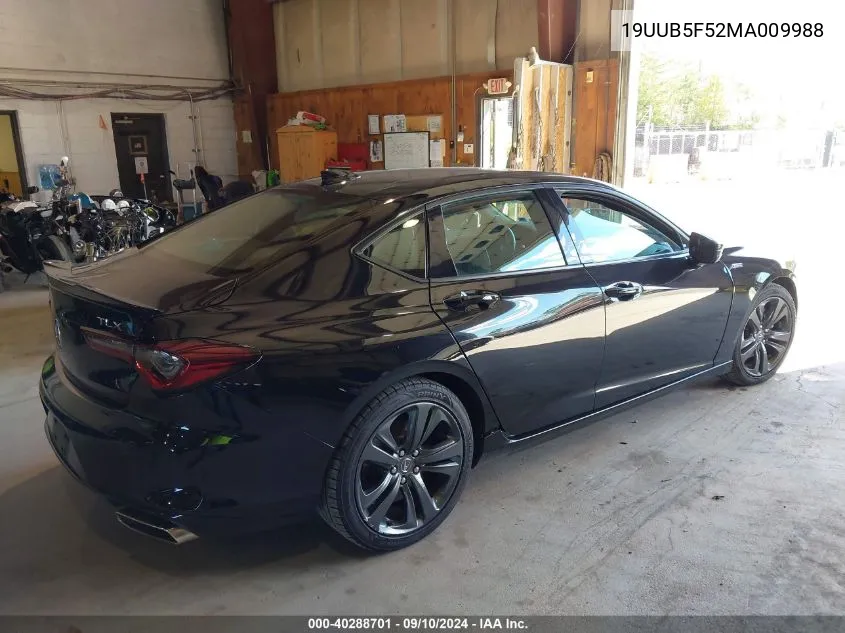 2021 Acura Tlx A-Spec Package VIN: 19UUB5F52MA009988 Lot: 40288701