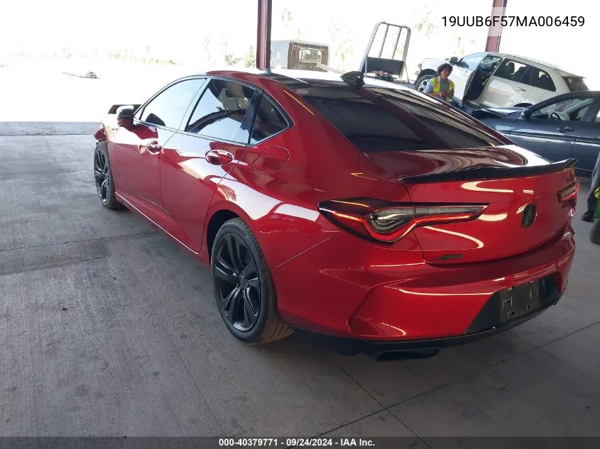 2021 Acura Tlx A-Spec Package VIN: 19UUB6F57MA006459 Lot: 40379771