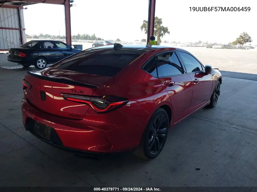 2021 Acura Tlx A-Spec Package VIN: 19UUB6F57MA006459 Lot: 40379771