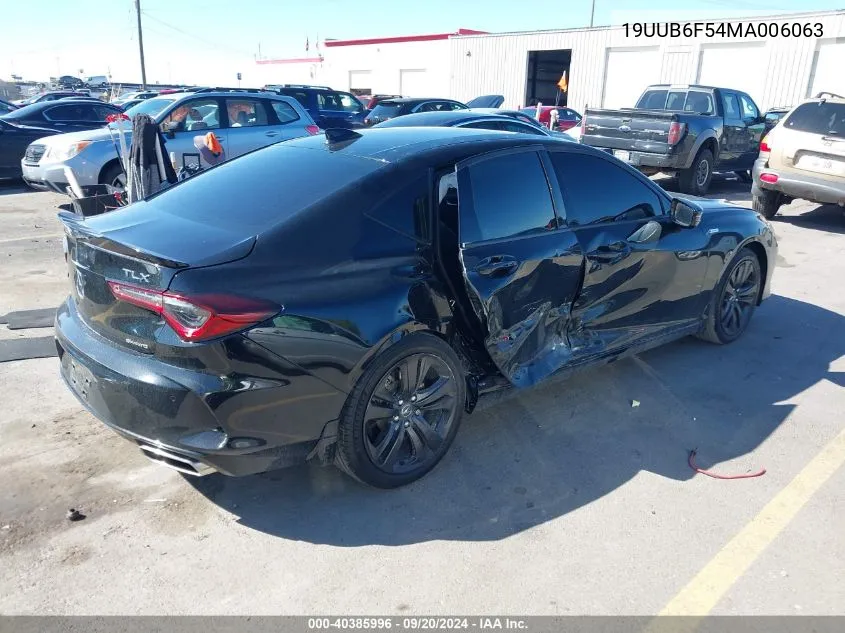 2021 Acura Tlx A-Spec Package VIN: 19UUB6F54MA006063 Lot: 40385996