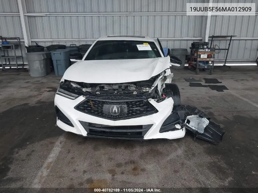 2021 Acura Tlx A-Spec Package VIN: 19UUB5F56MA012909 Lot: 40782189