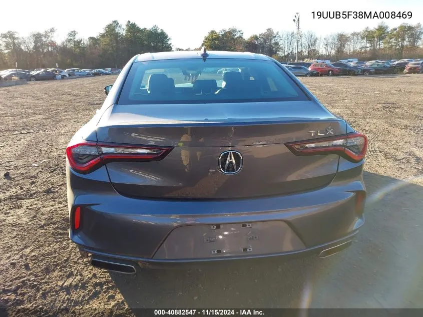 2021 Acura Tlx Standard VIN: 19UUB5F38MA008469 Lot: 40882547