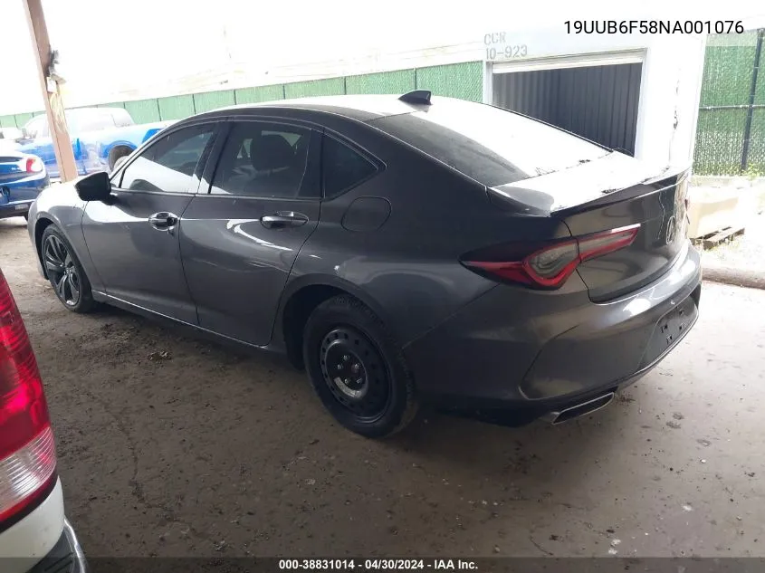 19UUB6F58NA001076 2022 Acura Tlx A-Spec Package