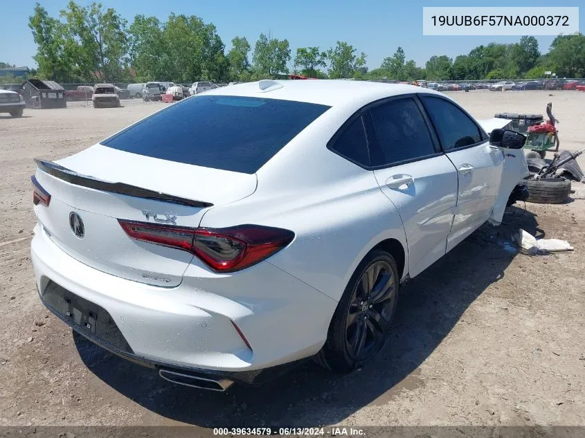 19UUB6F57NA000372 2022 Acura Tlx A-Spec Package