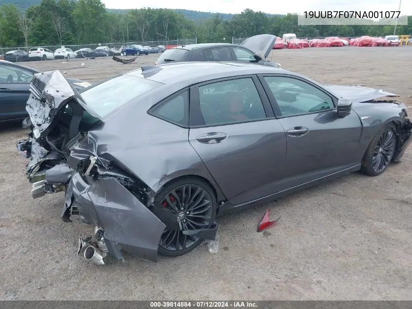 19UUB7F07NA001077 2022 Acura Tlx Type S