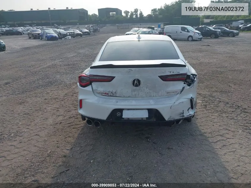 19UUB7F03NA002372 2022 Acura Tlx Type S