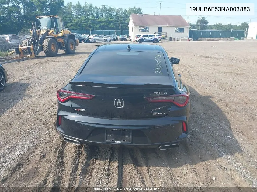 19UUB6F53NA003883 2022 Acura Tlx A-Spec Package